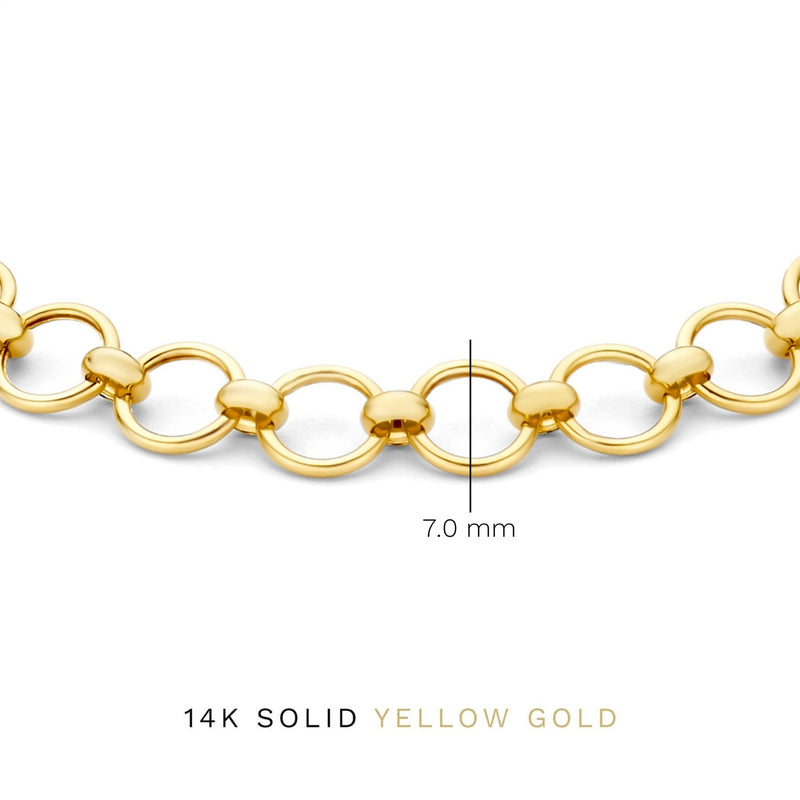 Isabel Bernard Cadeau d'Isabel 14 karaat gouden ketting en armband giftset IB90178-zoom-