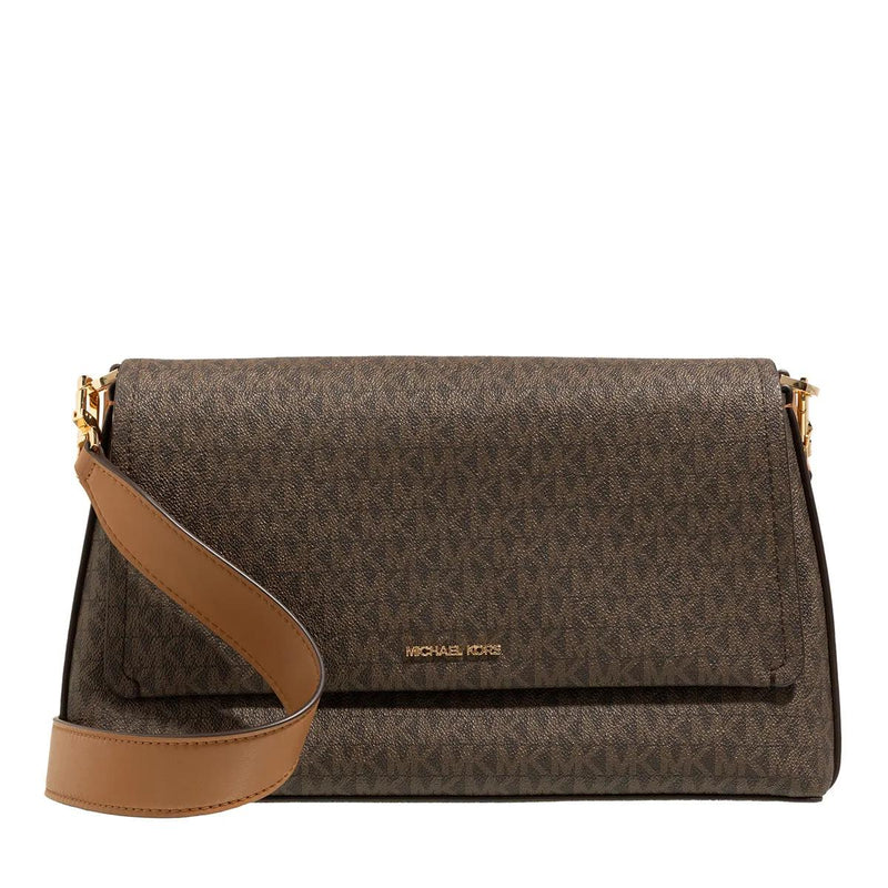 Michael Kors Nessa Brown Canvas Shoulder bag 2001-A0542922-zoom-