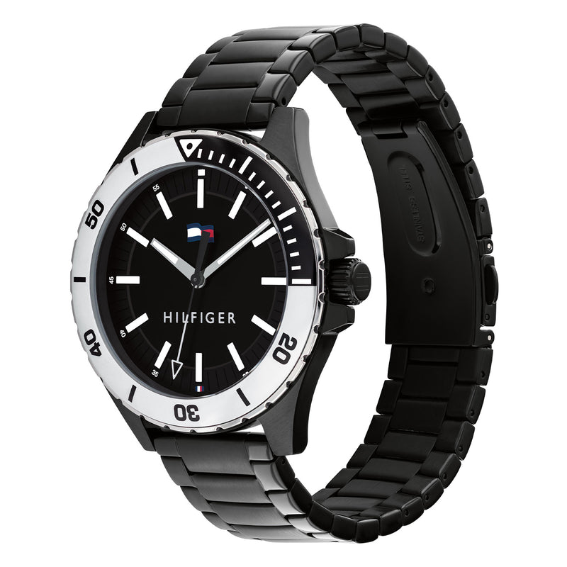 Tommy Hilfiger Logan Zwart Heren Horloge 2002-TH1792014-zoom-
