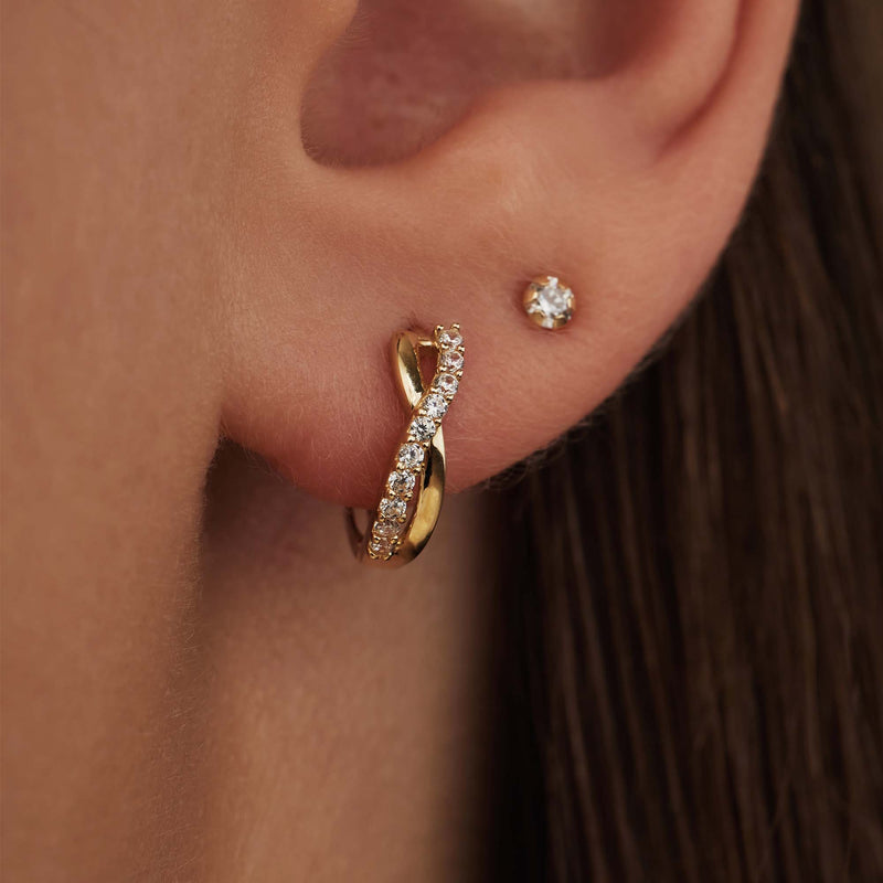 Isabel Bernard Rivoli Esmée 14 karaat gouden oorringen IB360138-zoom-