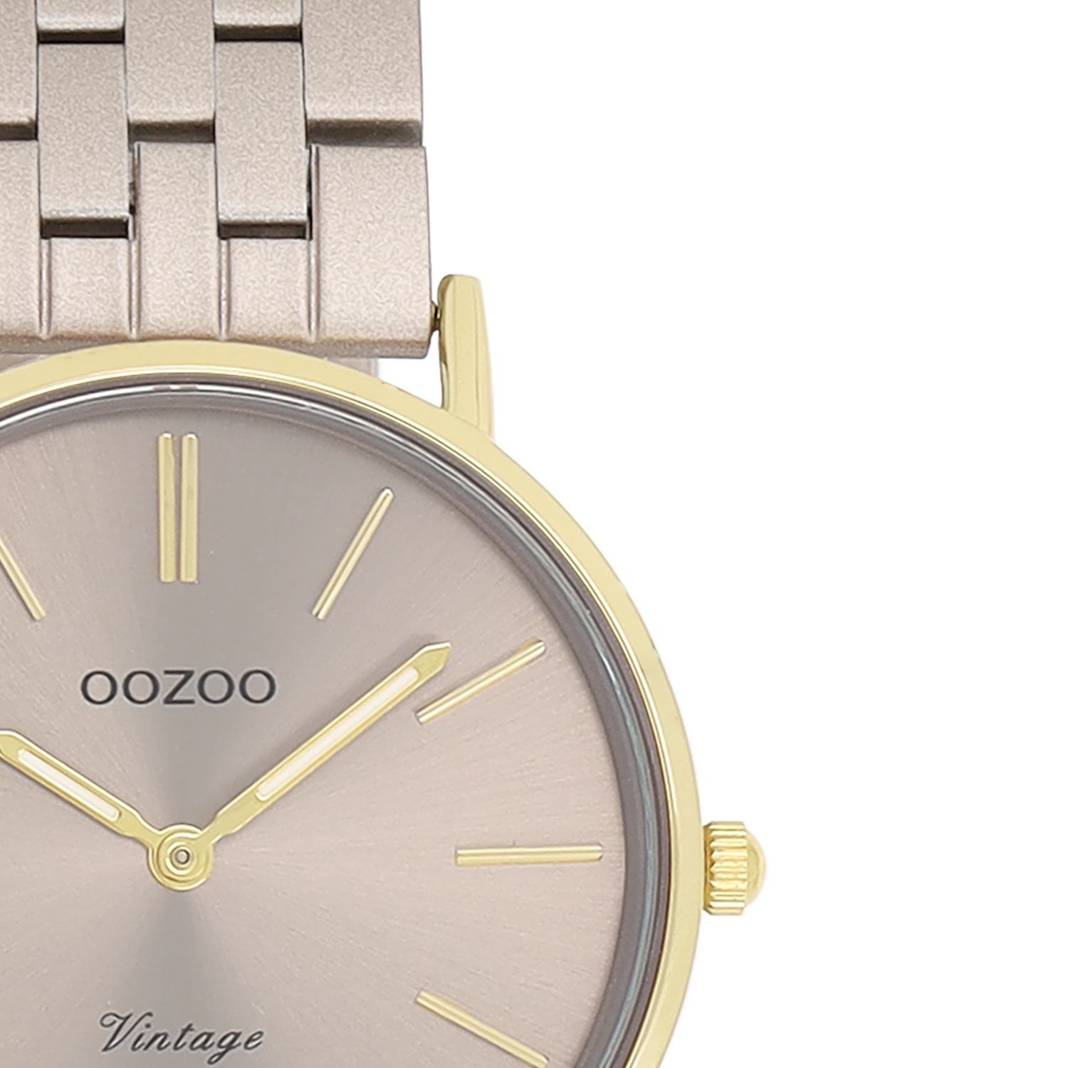 OOZOO Vintage Gold and Taupe Women's Watch C20409