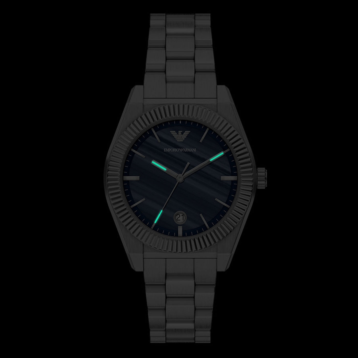 Emporio Armani Round Blue Dial Watch AR11758