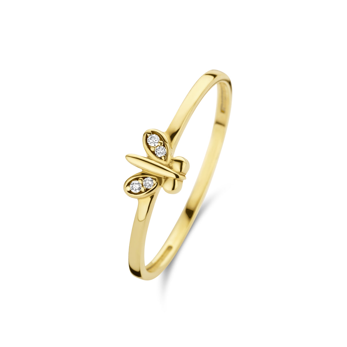 Beloro Jewels Della Spiga Farfalla 9 carat gold Ring BO330006-50