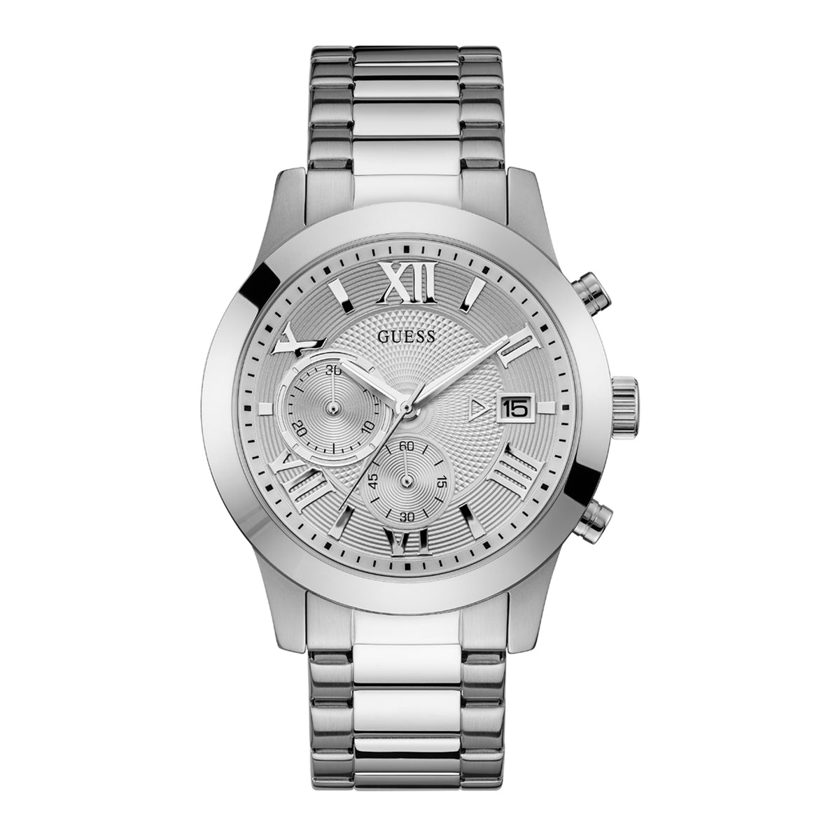 GUESS Atlas Silver Watch W0668G7