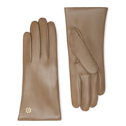 Isabel Bernard Honoré Eleanor Taupe goatskin Leren gloves IB67000-378-6.5
