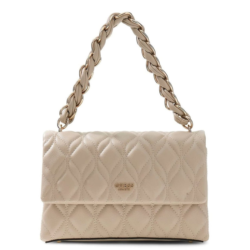 Guess Maxine Light Taupe Crossbody Tas HWQG97-33200-LTA-zoom-