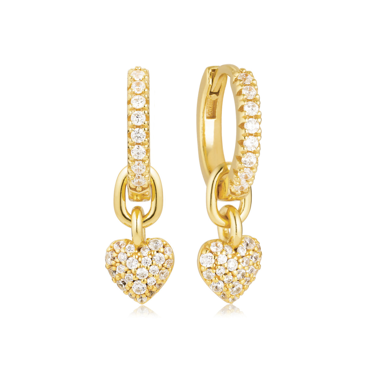 Sif Jakobs Valentine 18 karat gold plated Drop Earrings SJ-E72352-CZ-YG