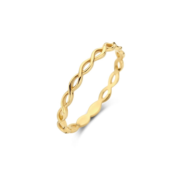 Gouden Ring met Vlechtontwerp 14k goud