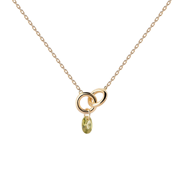 P D Paola Color 925 Sterling Silver Necklace with Gold Plating CO01-845-U