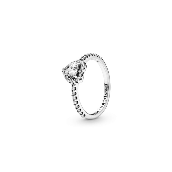Pandora Timeless 925 Sterling Silver Verhoogd Hart Ring 198421C01