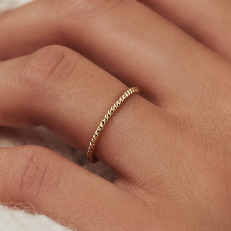 Isabel Bernard Rivoli Selene 14 karaat gouden ring IB330016-50 (Maat: 50)-zoom-
