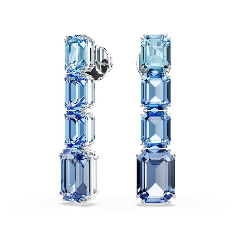Swarovski Millenia Blue Coloured Ear Studs 5696516-zoom-