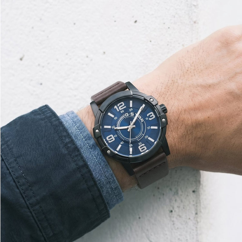 G-STAR Constructed Zwart Messing Herenhorloge GSW.506.05-zoom-