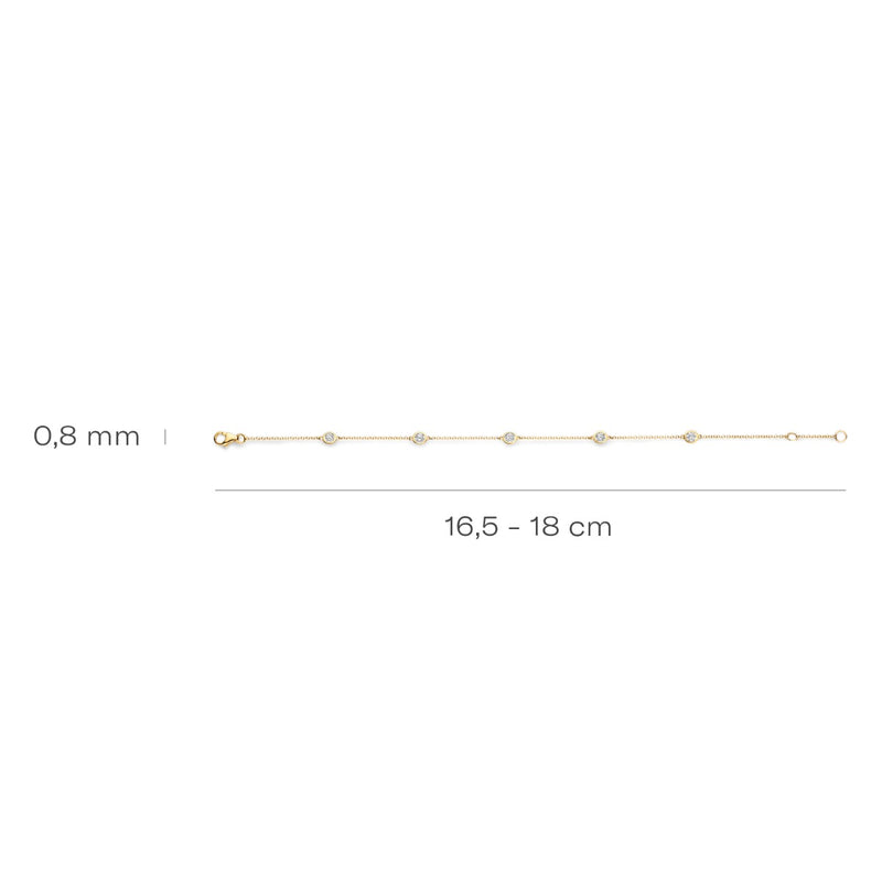 Blush 14 karaat Gouden Armband 2238YZI-zoom-
