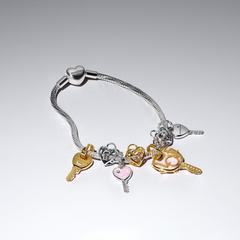 Pandora Moments Gold Plated Key Hanging Charm 764347C01