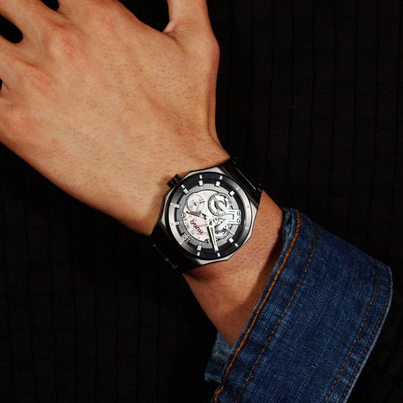 Hugo Boss HUGO #GRAIL SKELETON Zwart Heren Horloge 2002-HU1530379-zoom-