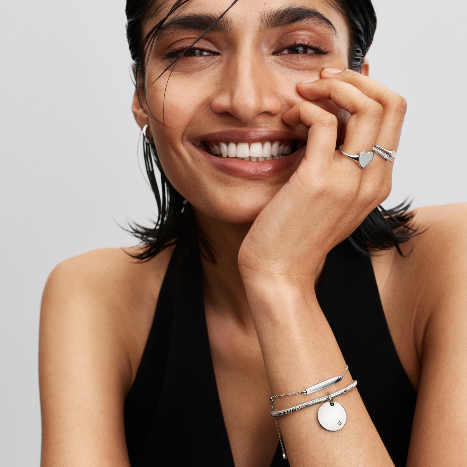 Pandora Moments 925 Sterling Silver Engravable Bracelet 594010C01-18