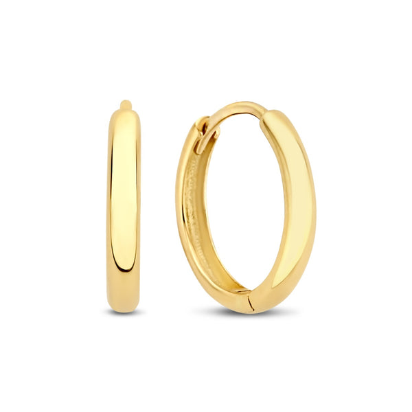 Rivoli Morgane 14 karaat gouden oorringen (12 mm)