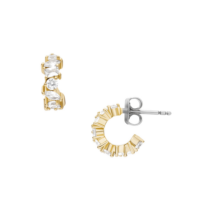 Fossil Ellis Brass Women's Earrings JA7297710-zoom-