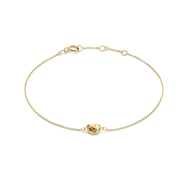 Beloro Jewels Regalo d'Amore 9 karaat gouden armband en oorstekers cadeauset met knoop BO90038-zoom-