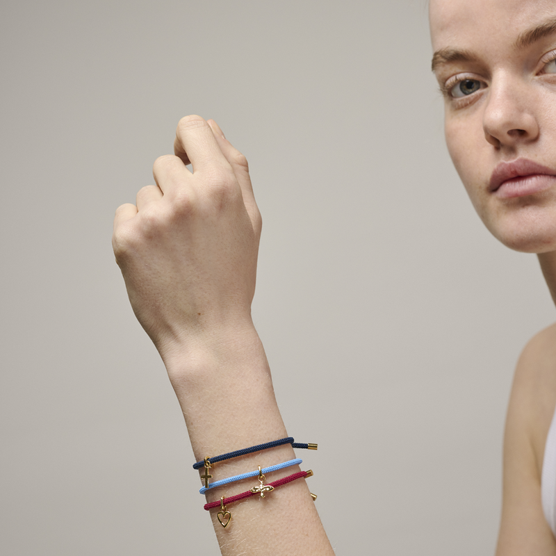 ENAMEL Copenhagen Color Cord Night Blue Bracelet B145G-NB-zoom-