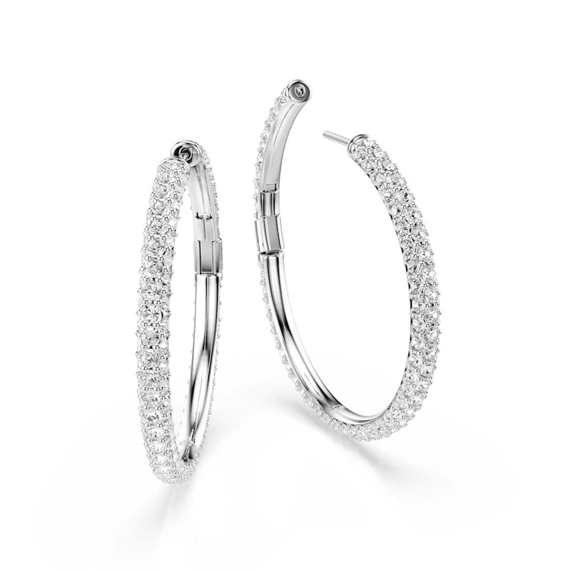Swarovski Dextera Round Zilverkleurige Oorringen 5754156-zoom-