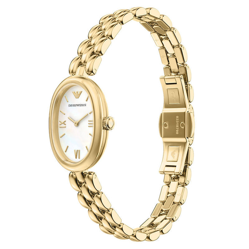 Emporio Armani Oval White Dial Watch AR11777-zoom-