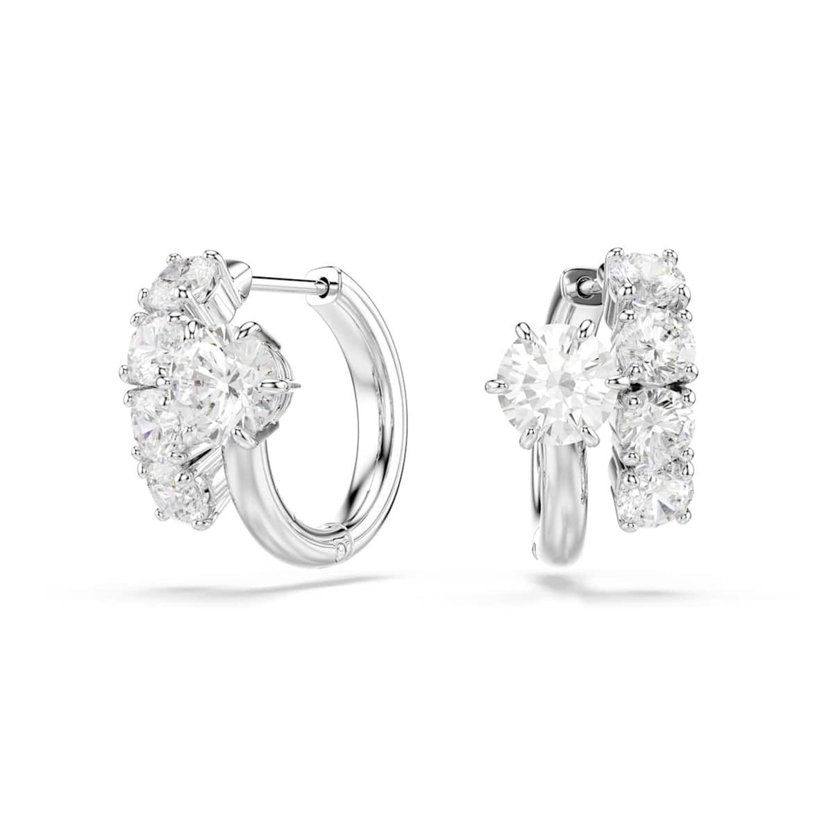 Swarovski Matrix Crash Silver-Tone Earrings 5753572
