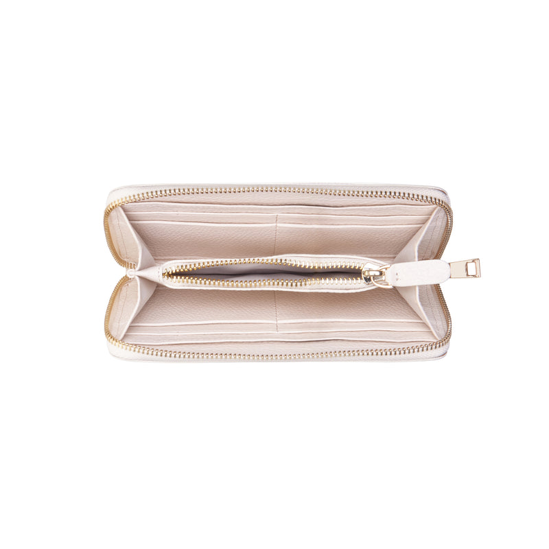 Isabel Bernard Honoré Léa Beige Kalfsleren Ritsportemonnee IB23012-zoom-