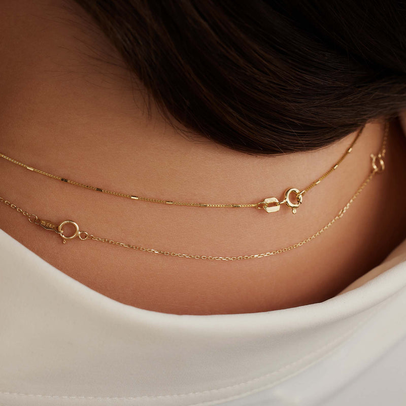 Isabel Bernard Rivoli Nicole 14 karaat gouden collier verlengstuk IB340106-zoom-