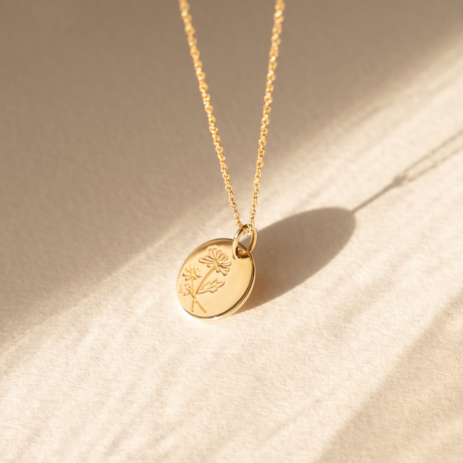 Violet Hamden Venus 925 Sterling Silver Gold-coloured Necklace with Birthflower VH340025-JUN