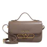 Emporio Armani Quilt Taupe Leather Crossbody bag 2001-A0655660