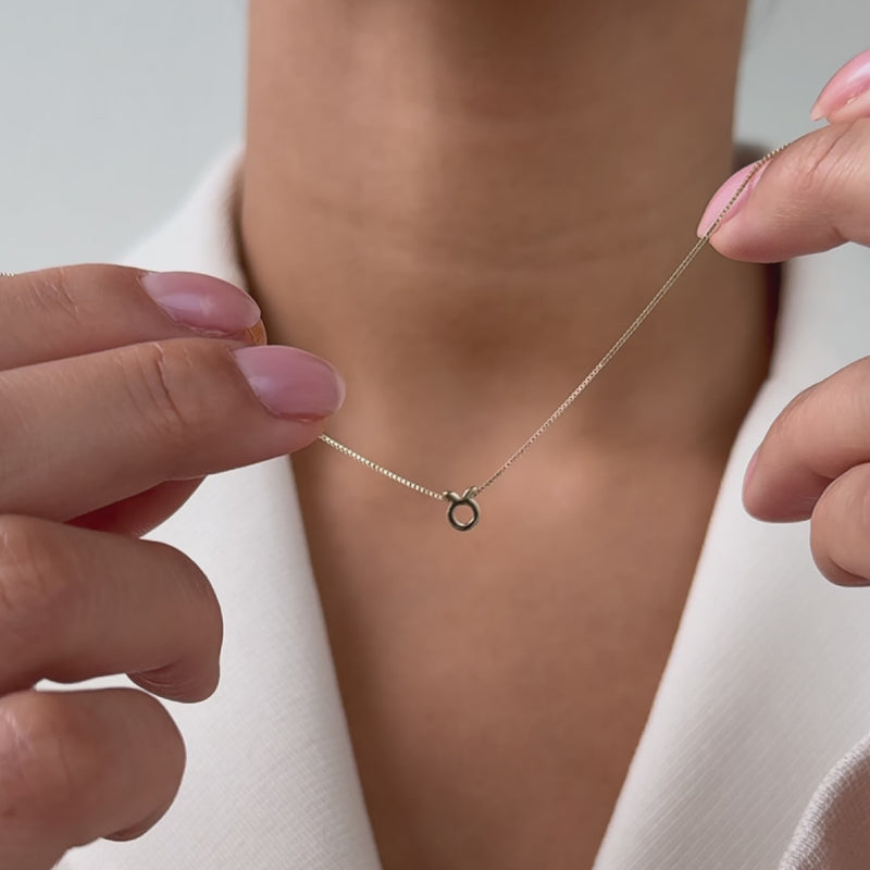 Isabel Bernard Étoiles d’Or Taurus 14 Carat Gold Venetian Necklace With Horoscope IB340179-zoom-